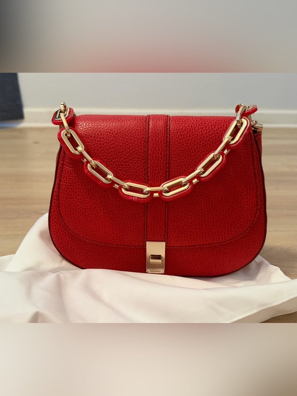 NWT Brahmin Red Crossbody Bag